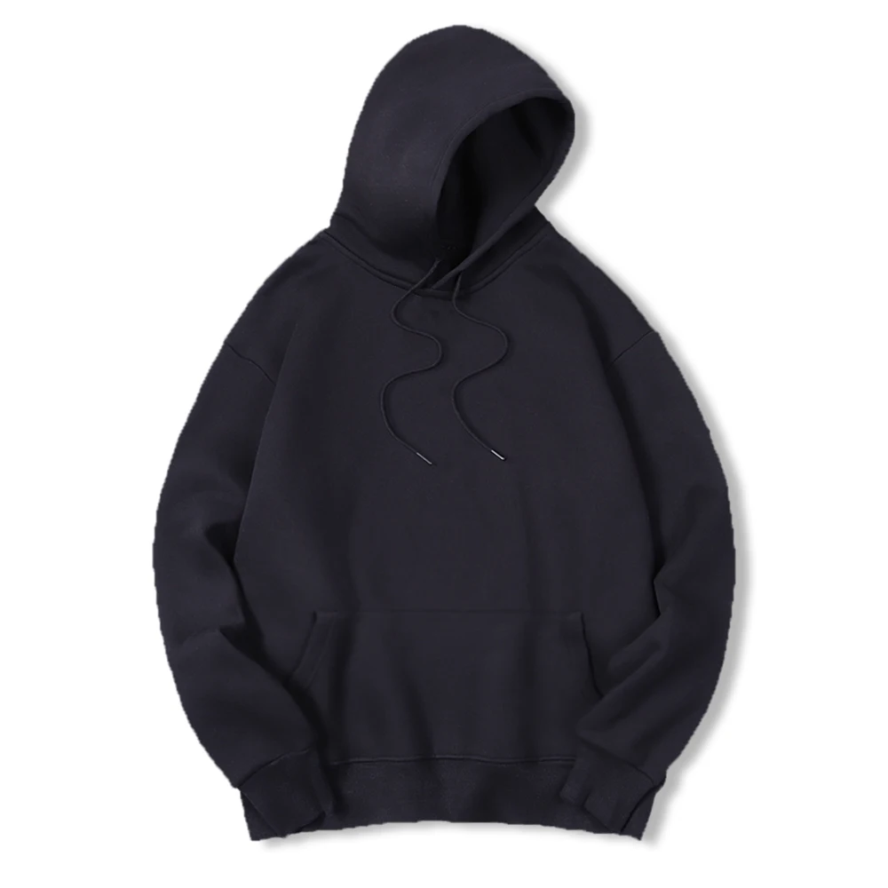 Men's Solid Color Hooded Sweat - Streetwear Brand Jersey recension och pris