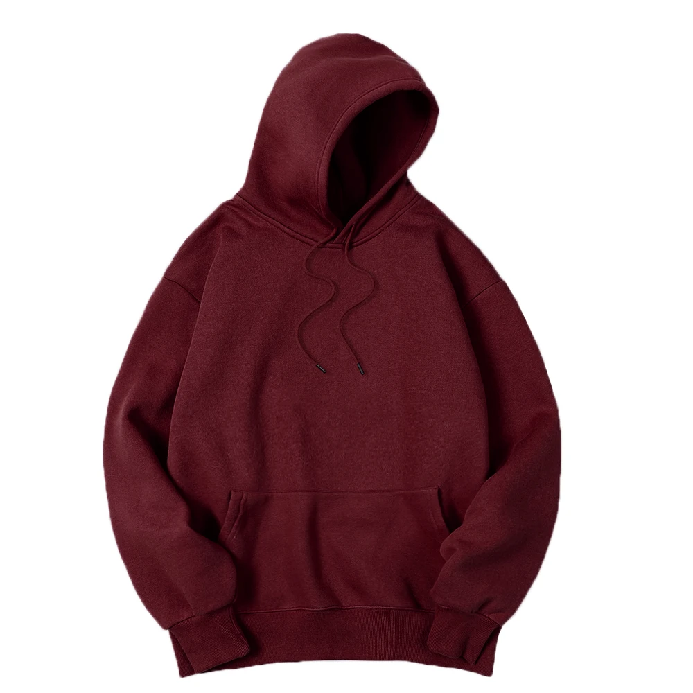 Men's Solid Color Hooded Sweat - Streetwear Brand Jersey recension och pris