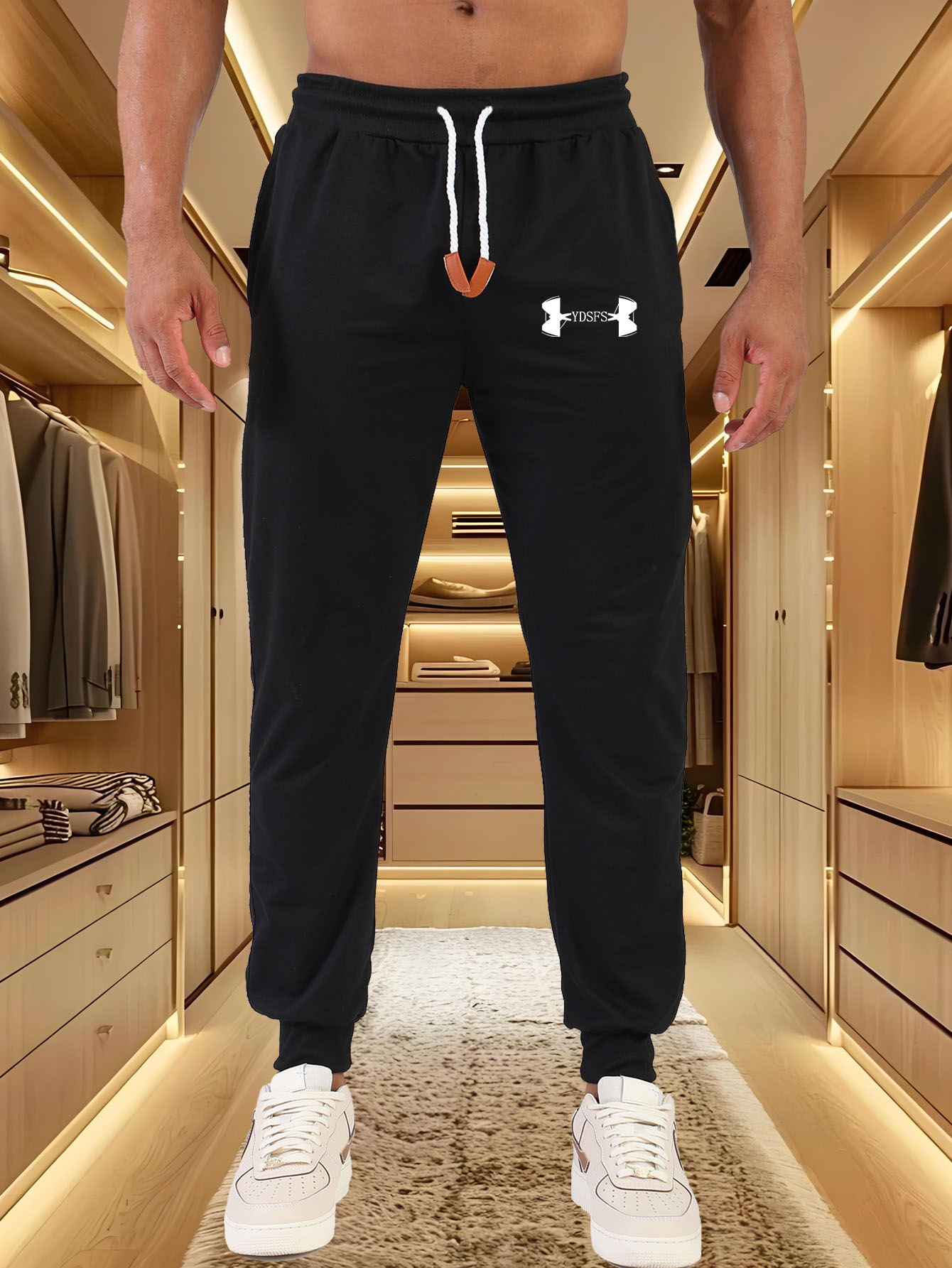 Men Jogger Pants Sport Brand L - Streetwear Brand Logos recension och pris