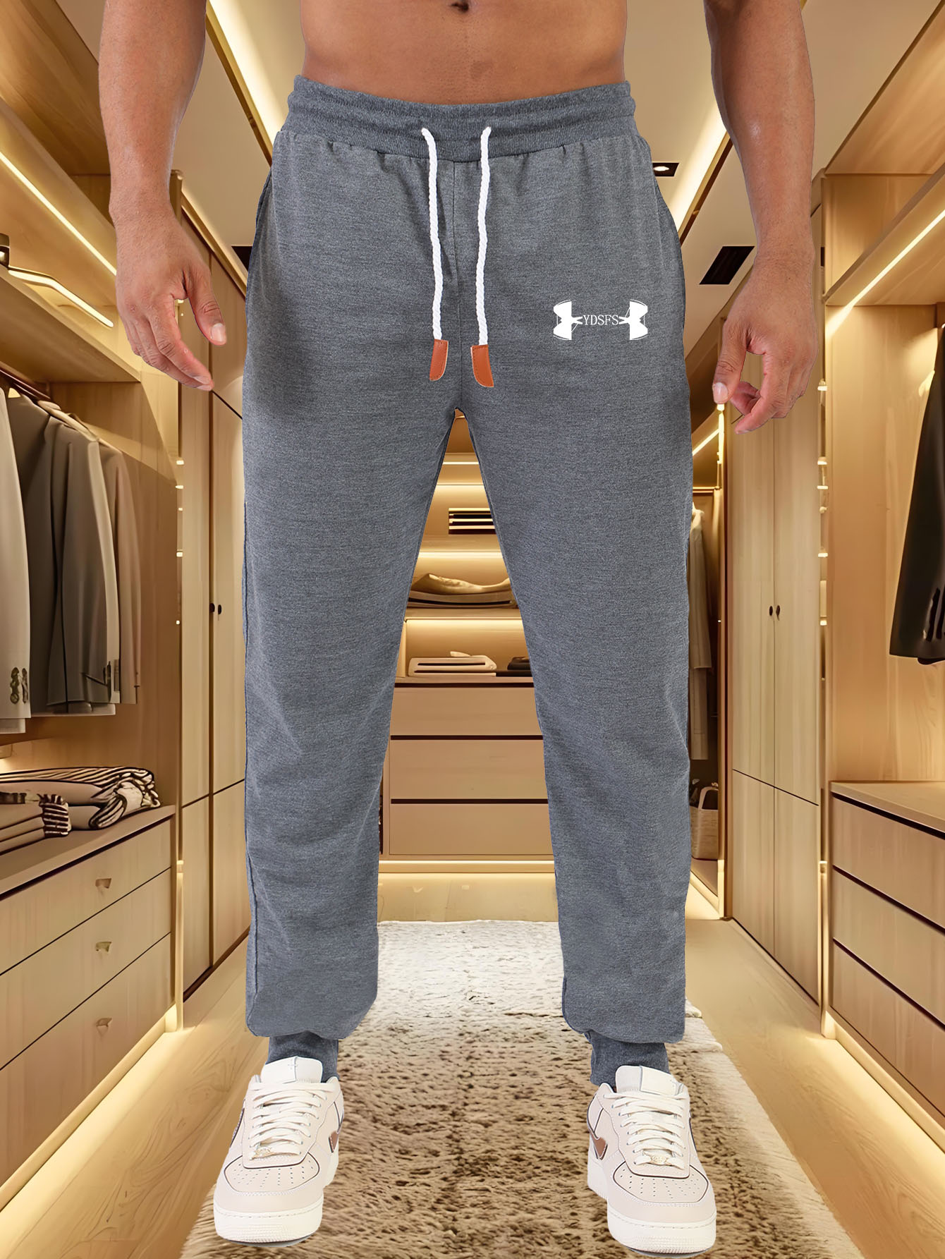 Men Jogger Pants Sport Brand L - Streetwear Brand Logos recension och pris